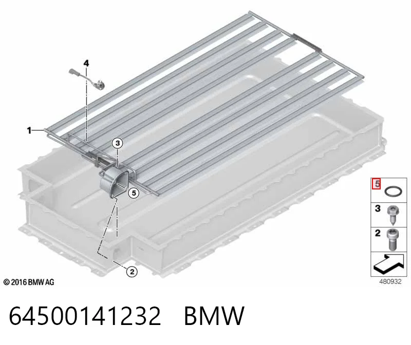 64500141232 BMW Uszczelka pierścieniowa rury klimatyzacji
