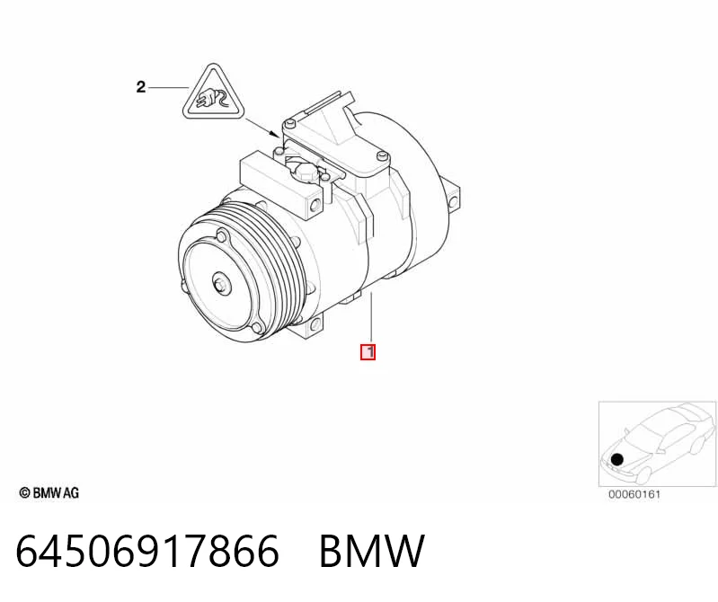 64506917866 BMW Sprężarka klimatyzacji