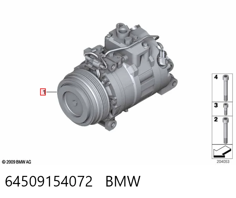 64509154072 BMW Sprężarka klimatyzacji