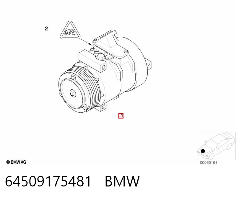 64509175481 BMW Sprężarka klimatyzacji