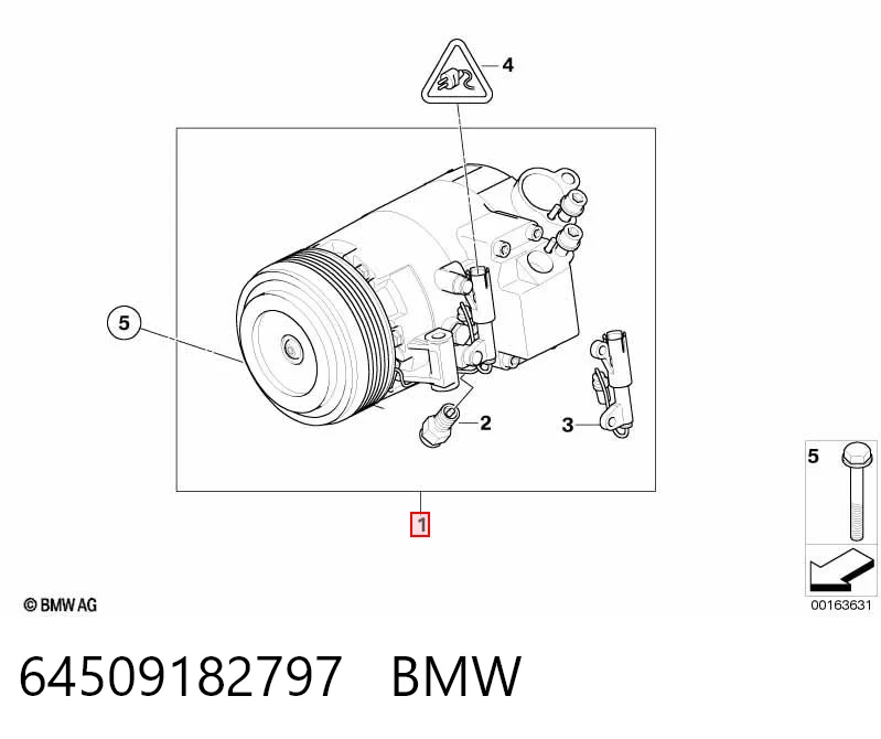 64509182797 BMW Sprężarka klimatyzacji
