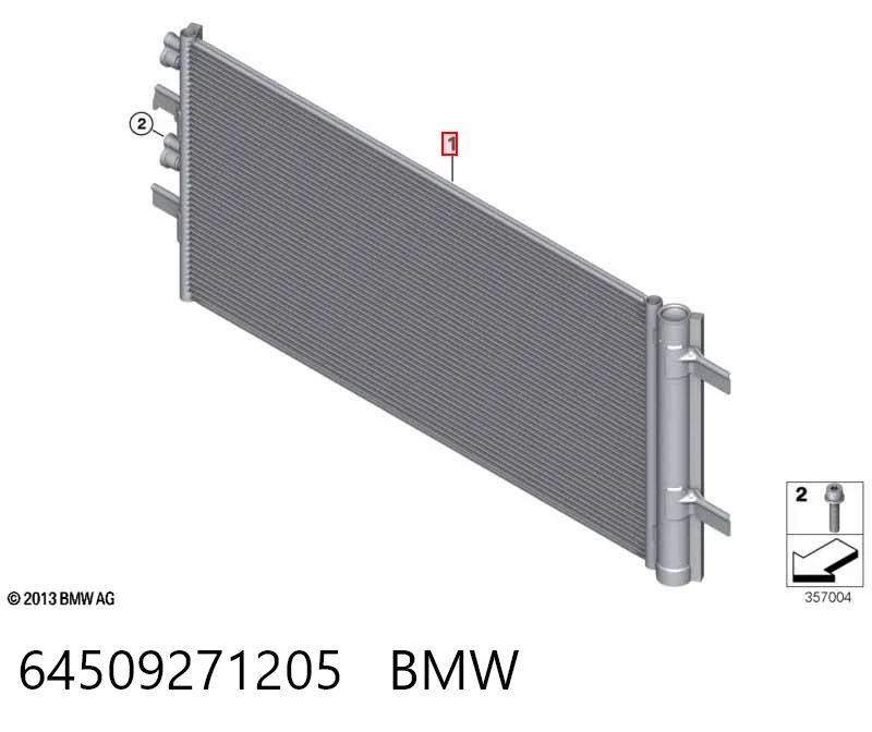 64509271205 BMW Chłodnica klimatyzacji