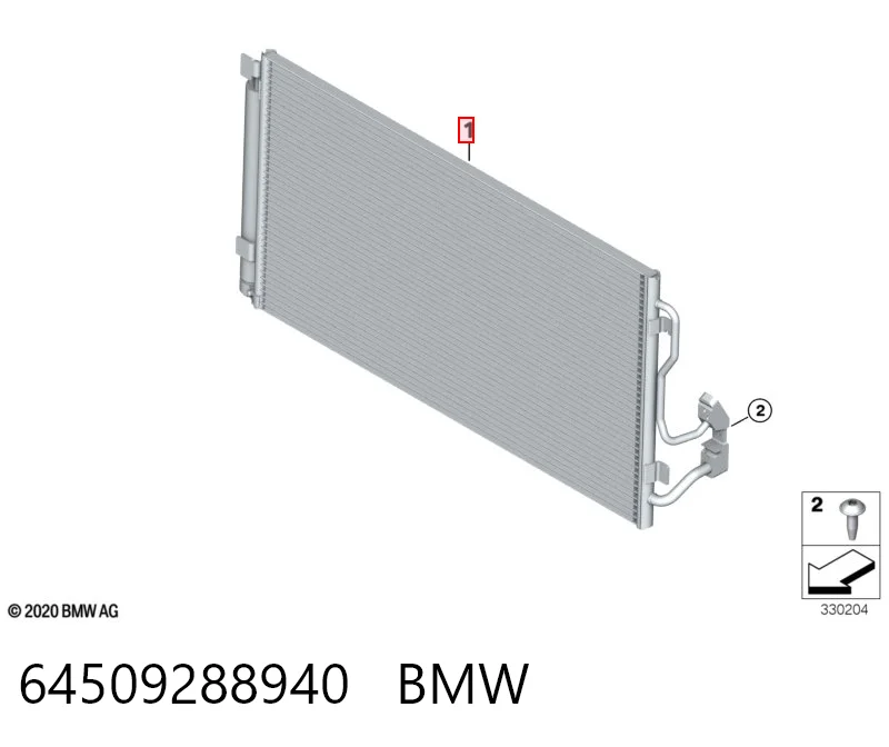 64509288940 BMW Chłodnica klimatyzacji