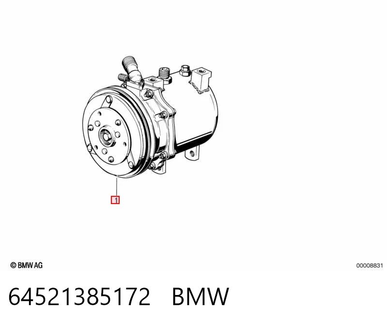 64521385172 BMW Sprężarka klimatyzacji