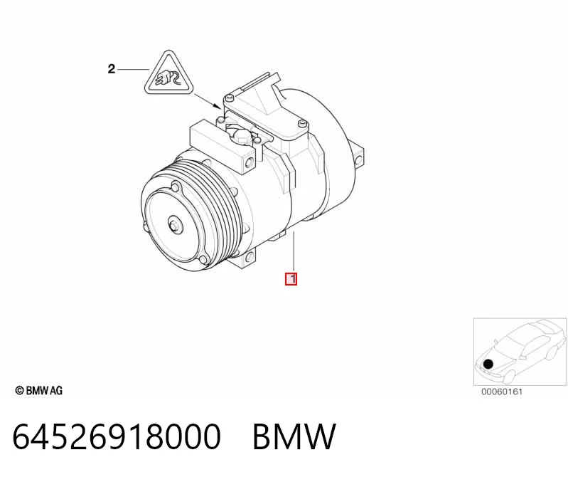 64526918000 BMW Sprężarka klimatyzacji