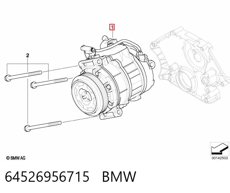 64526956715 BMW Sprężarka klimatyzacji
