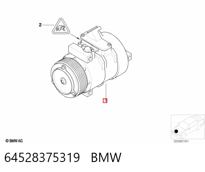 64528375319 BMW Sprężarka klimatyzacji