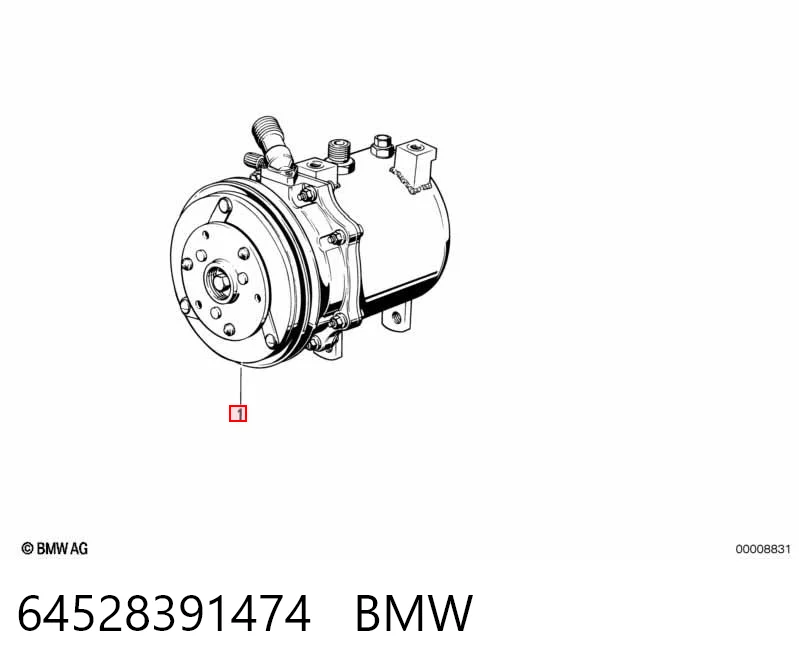 64528391474 BMW Sprężarka klimatyzacji
