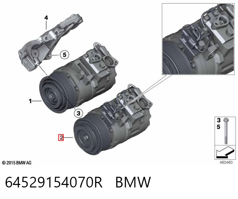 64529154070R BMW