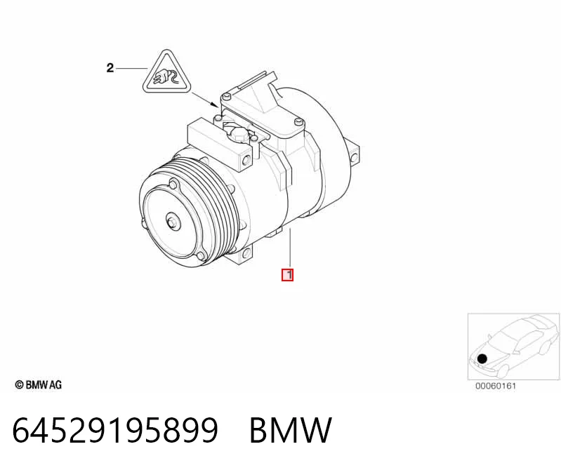 64529195899 BMW Sprężarka klimatyzacji