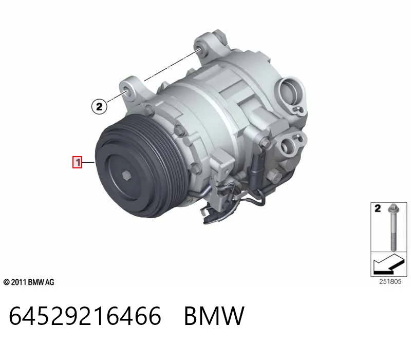 64529216466 BMW Sprężarka klimatyzacji