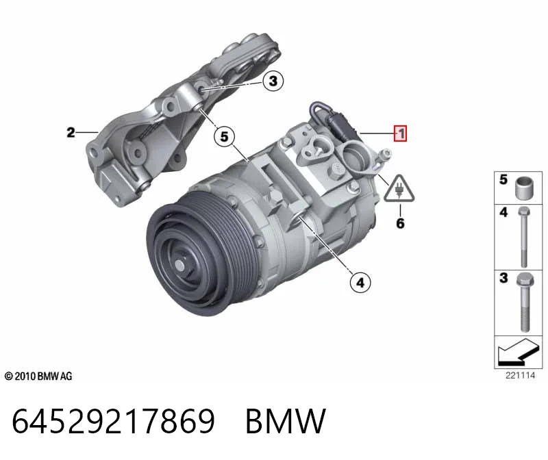 64529217869 BMW Sprężarka klimatyzacji