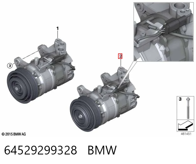 64529299328 BMW Sprężarka klimatyzacji