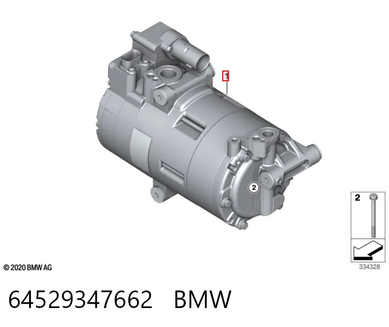 64529347662 BMW Sprężarka klimatyzacji