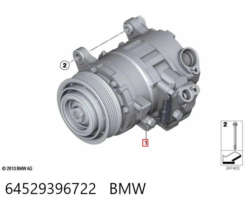 64529396722 BMW Sprężarka klimatyzacji