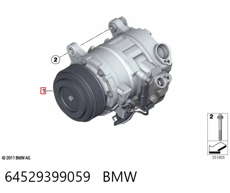 64529399059 BMW Sprężarka klimatyzacji