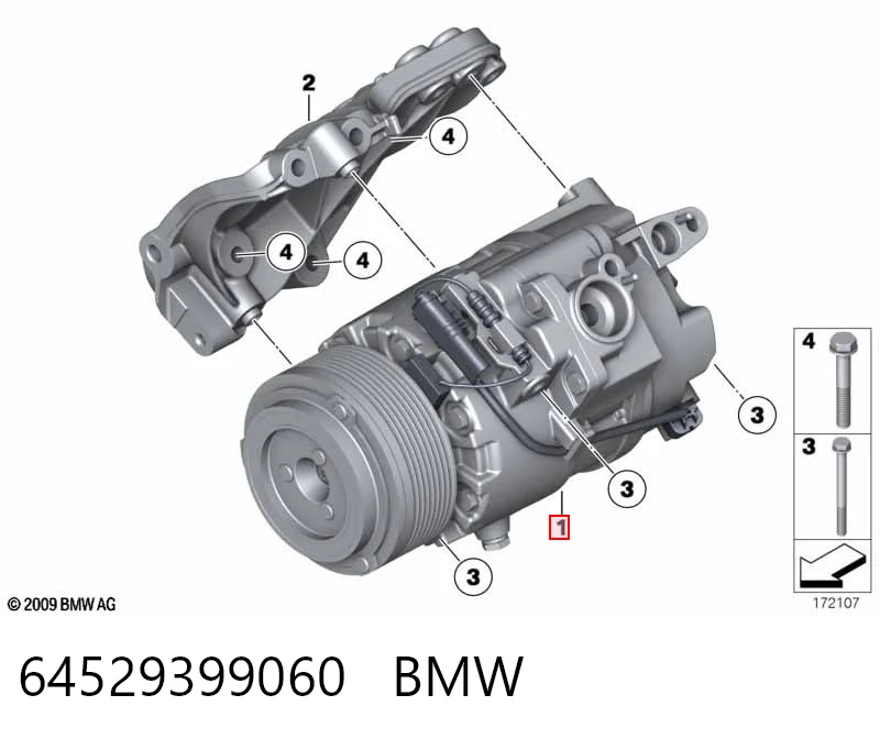 64529399060 BMW Sprężarka klimatyzacji