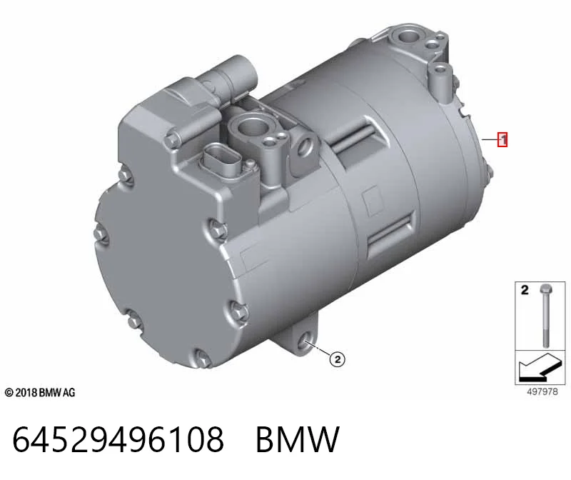 64529496108 BMW Sprężarka klimatyzacji