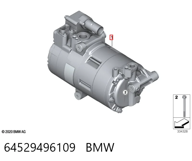 64529496109 BMW Sprężarka klimatyzacji