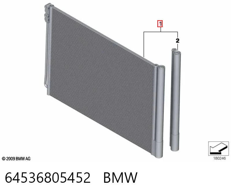64536805452 BMW Chłodnica klimatyzacji