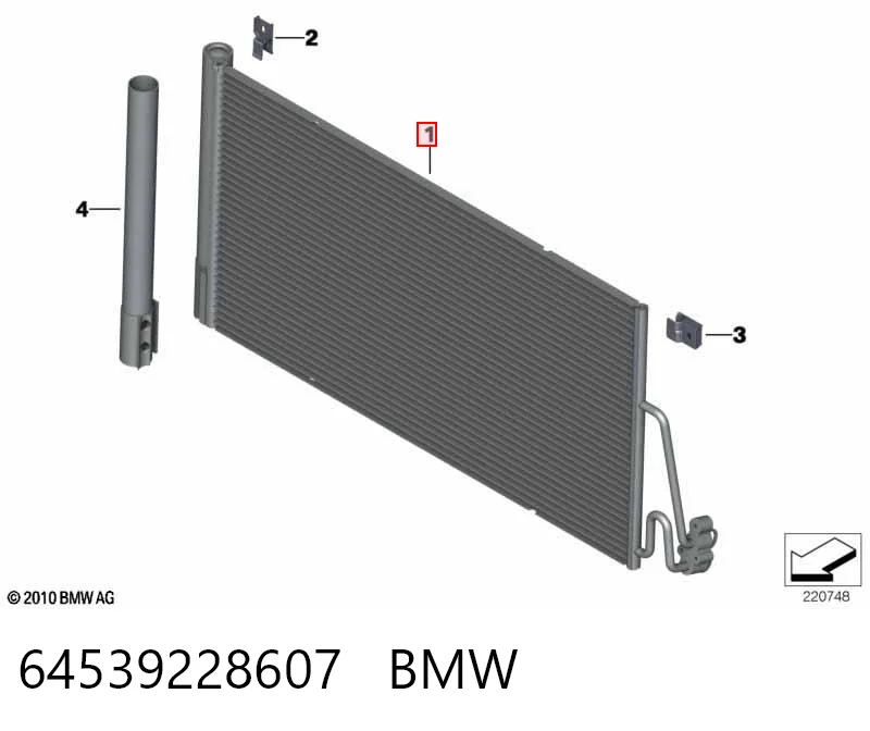64539228607 BMW Chłodnica klimatyzacji