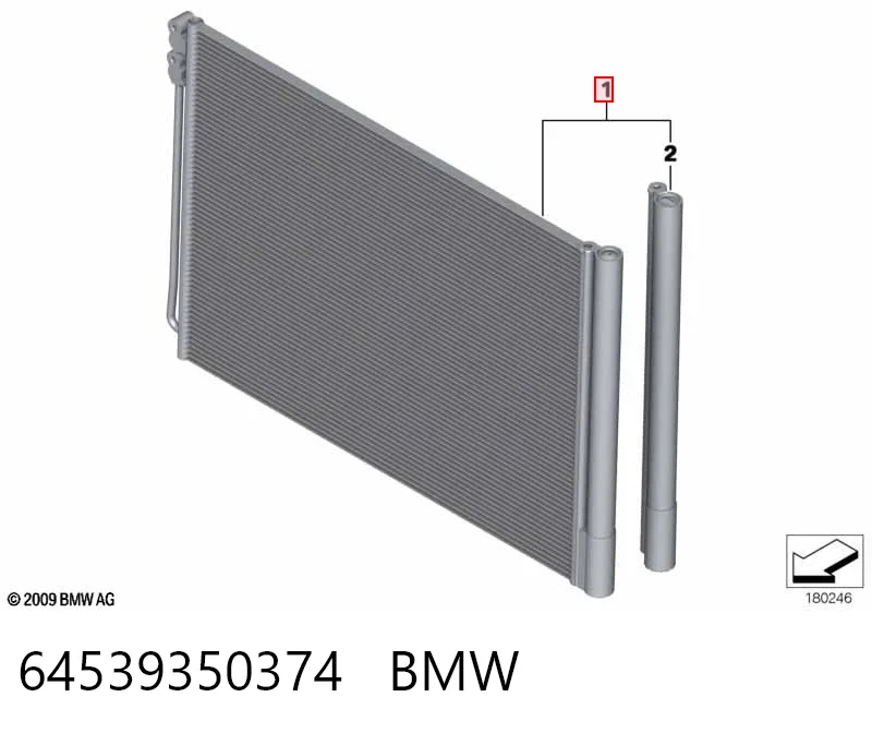64539350374 BMW Chłodnica klimatyzacji