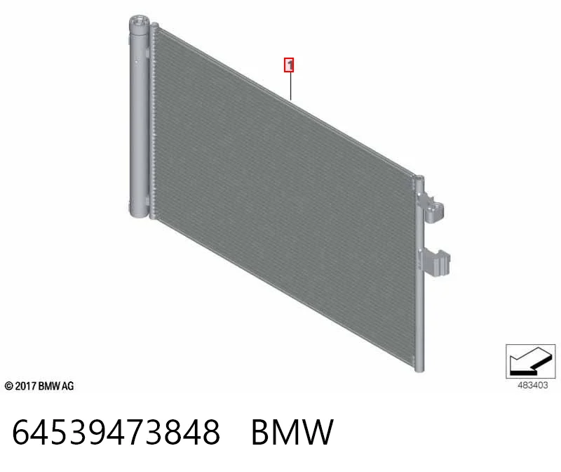 64539473848 BMW Chłodnica klimatyzacji