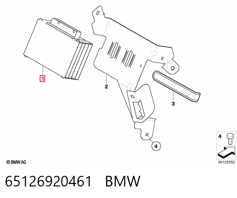 65126920461 BMW Wzmacniacz systemu audio