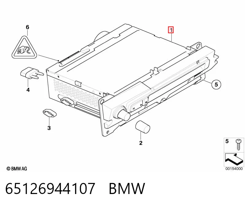 Radioodtwarzacz (radio AM/FM) do BMW 5  E61