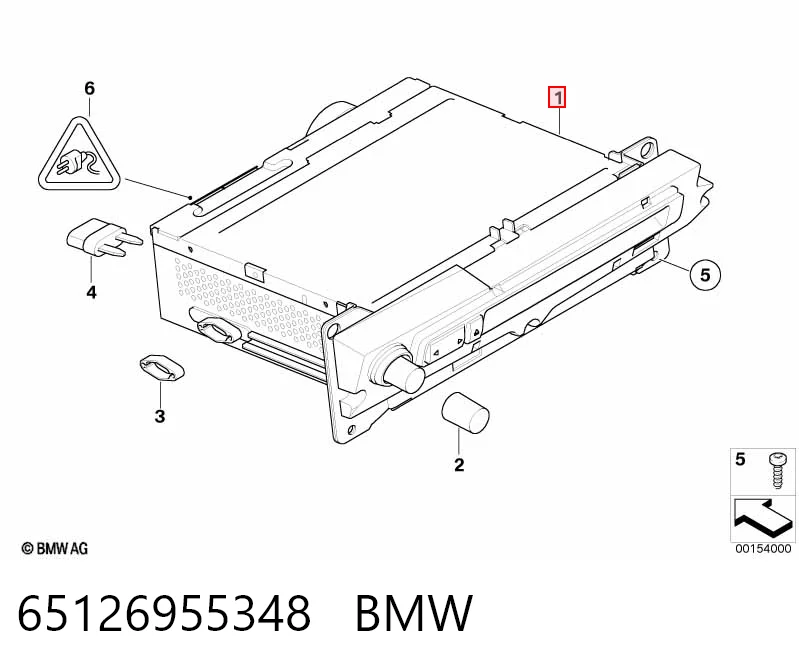 Radioodtwarzacz (radio AM/FM) BMW 5 kombi (E61) (2003 - 2009) cena, od 312,20 USD