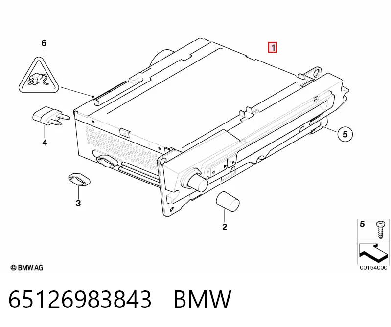Do koszyka Radioodtwarzacz (radio AM/FM) BMW 5  E61