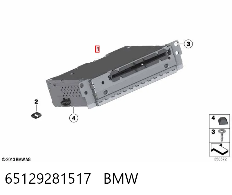 Radioodtwarzacz (radio AM/FM) do BMW 3  F30, F80