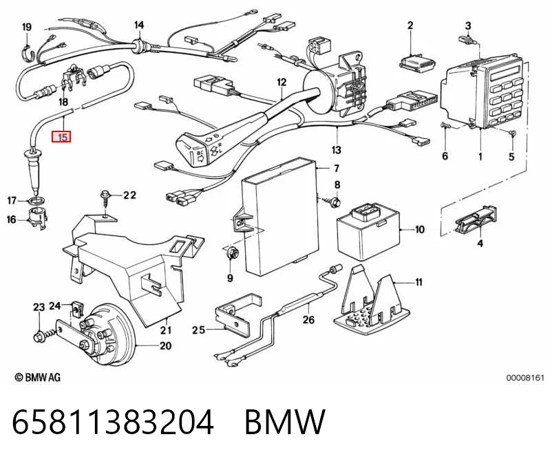 65811383204 BMW Czujnik temperatury zewnętrznej