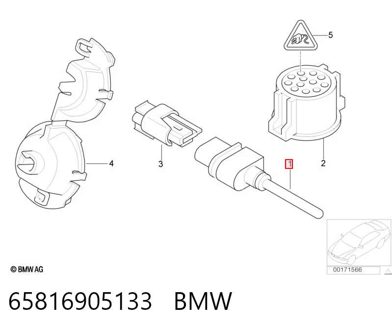 65816905133 BMW Czujnik temperatury zewnętrznej