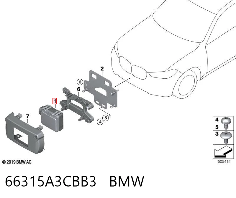 66315A3CBB3 BMW