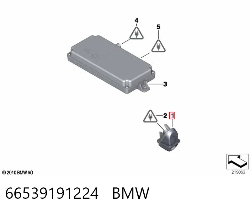 66539191224 BMW Kamera systemu zapewnienia widoczności