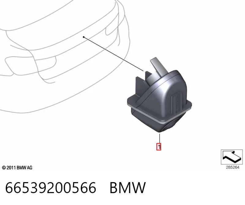 66539200566 BMW Kamera systemu zapewnienia widoczności