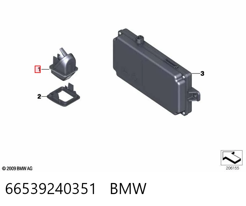 66539240351 BMW Kamera systemu zapewnienia widoczności