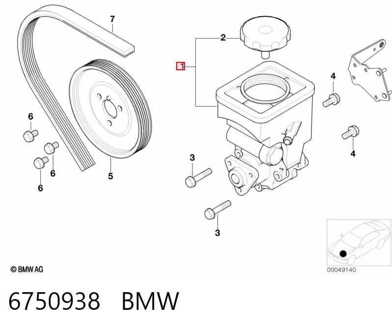  Pompa wspomagania hydraulicznego kierownicy BMW 7 
