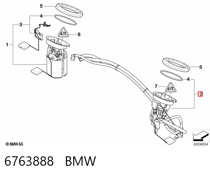 Czujnik poziomu paliwa w zbiorniku do BMW 3  E91