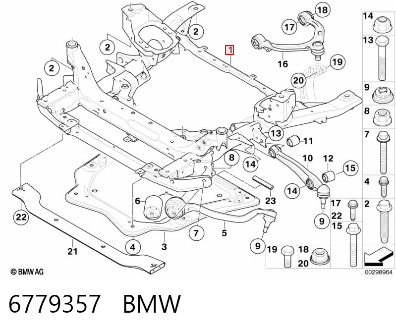Korpus osi przedniej BMW X6 SUV (E71) (2008 - 2014) cena, od 518,30 USD