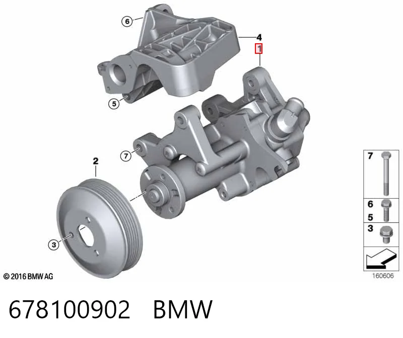 Pompa wspomagania hydraulicznego kierownicy BMW X6 SUV (E71) (2008 - 2014) cena, od 349,87 USD