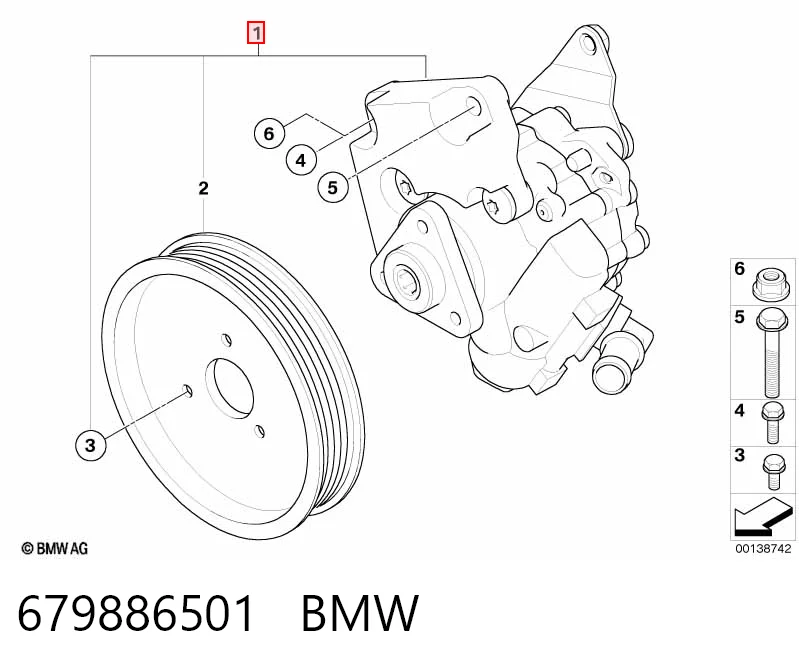 679886501 BMW Pompa wspomagania hydraulicznego kierownicy
