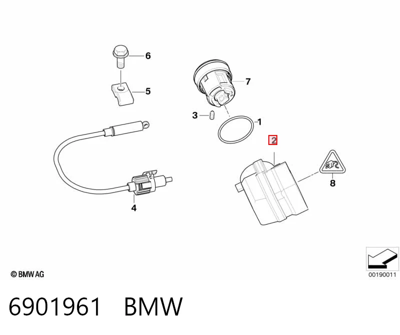 6901961 BMW Kostka stacyjki zapłonowej