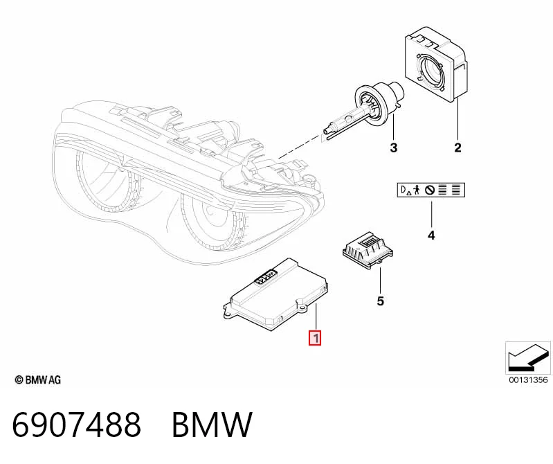 6907488 BMW Urządzenie zapłonowe (ksenon)