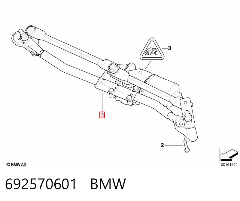  Mechanizm wycieraczek BMW 1 