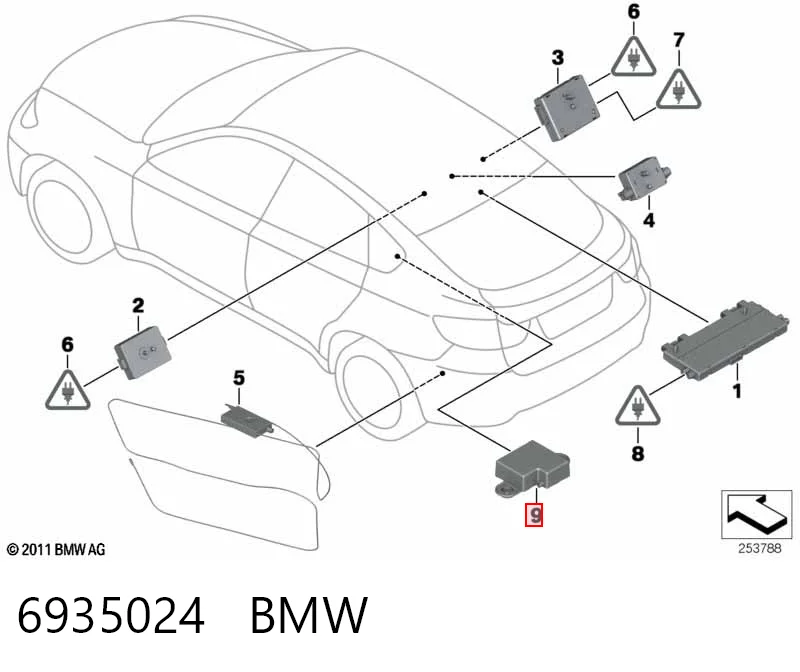 918356401 BMW Wzmacniacz sygnału anteny