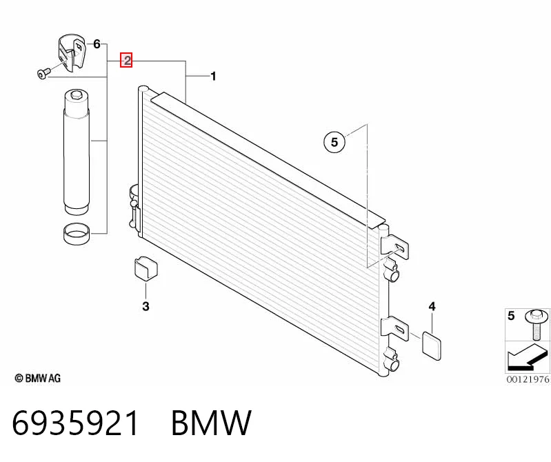 6935921 BMW Osuszacz klimatyzacji