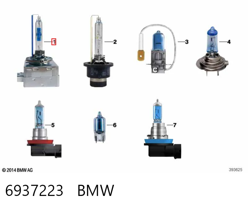 6937223 BMW Żarówka ksenonowa