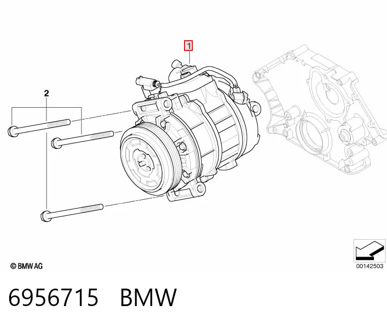 6956715 BMW Sprężarka klimatyzacji